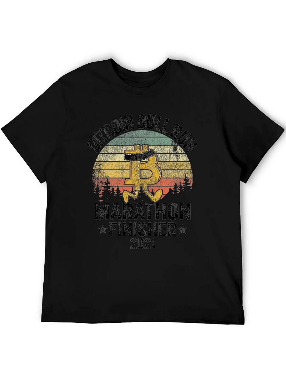 Bitcoin Bull Run Marathon Finisher 2021 T-Shirt product image 5