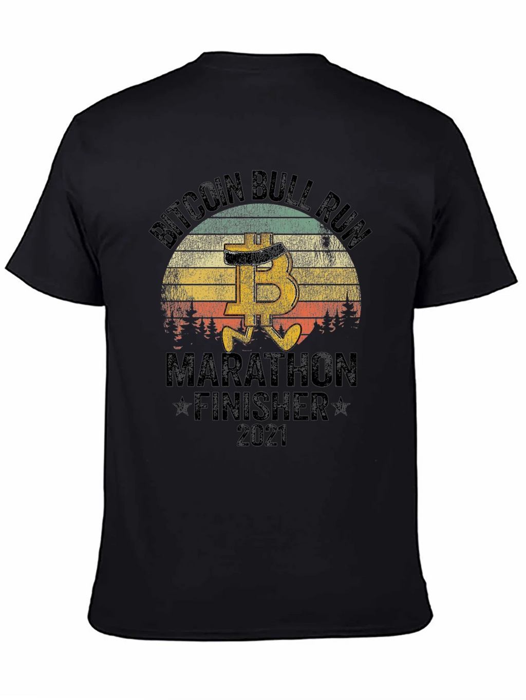 Bitcoin Bull Run Marathon Finisher 2021 T-Shirt product image 4