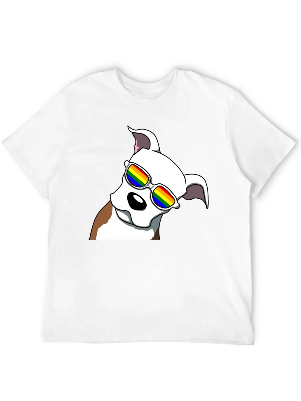 Cool Dog Tee - Rainbow Glasses Black T-Shirt product image 11