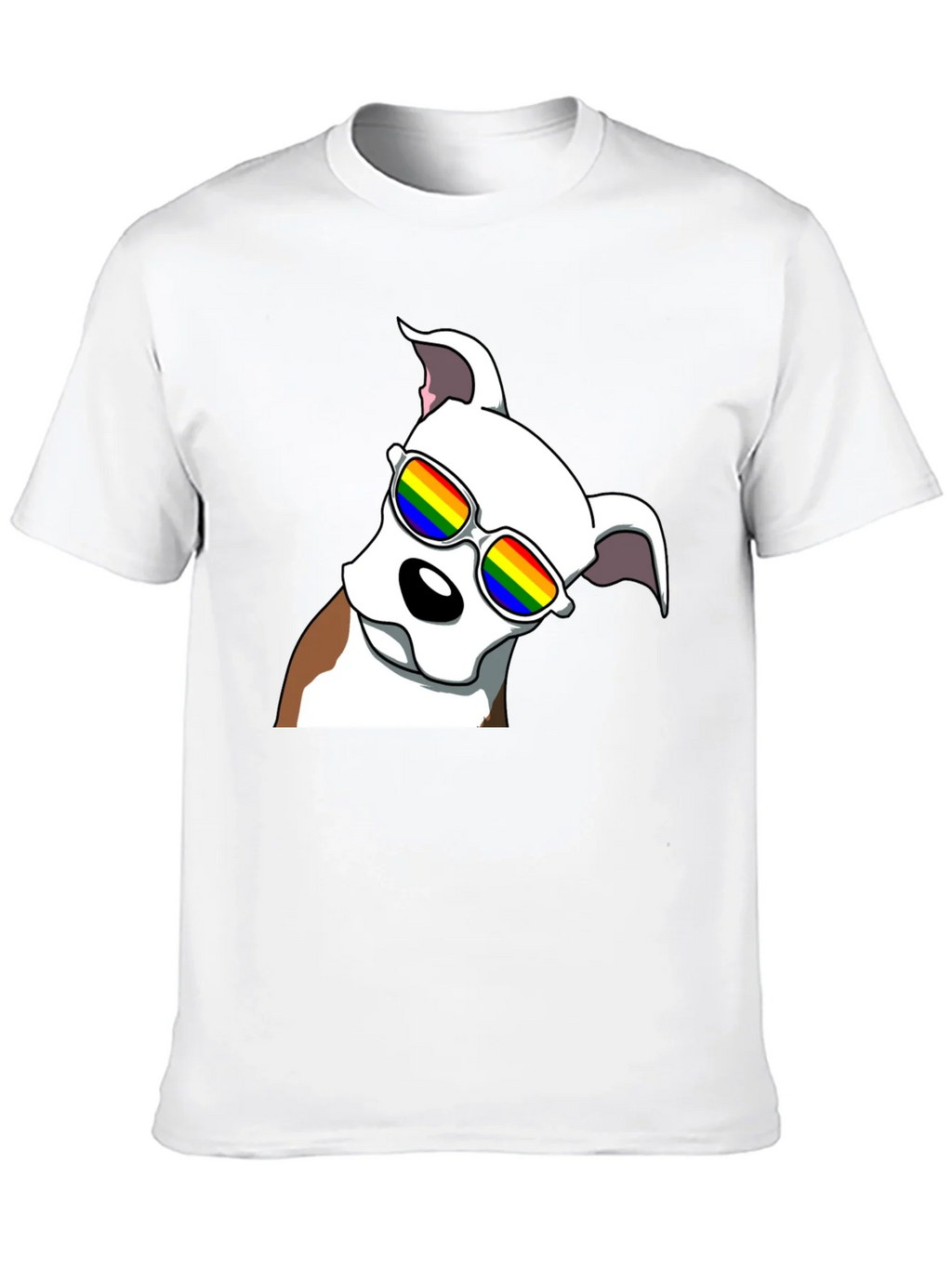Cool Dog Tee - Rainbow Glasses Black T-Shirt product image 9