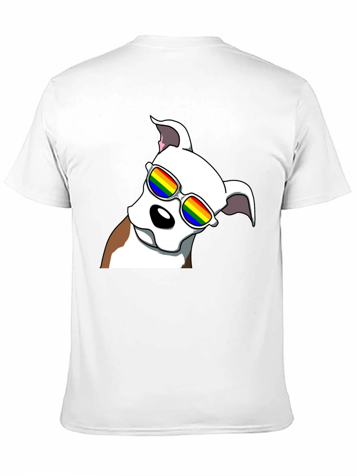 Cool Dog Tee - Rainbow Glasses Black T-Shirt product image 10