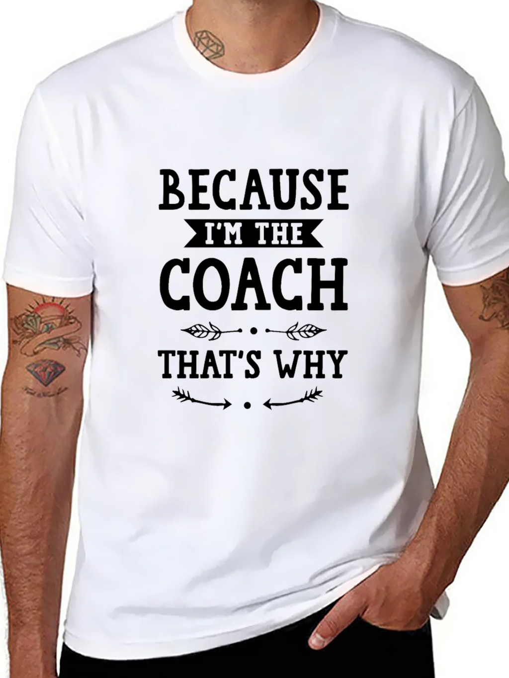 Because Im The Coach Thats Why T-Shirt product image 7