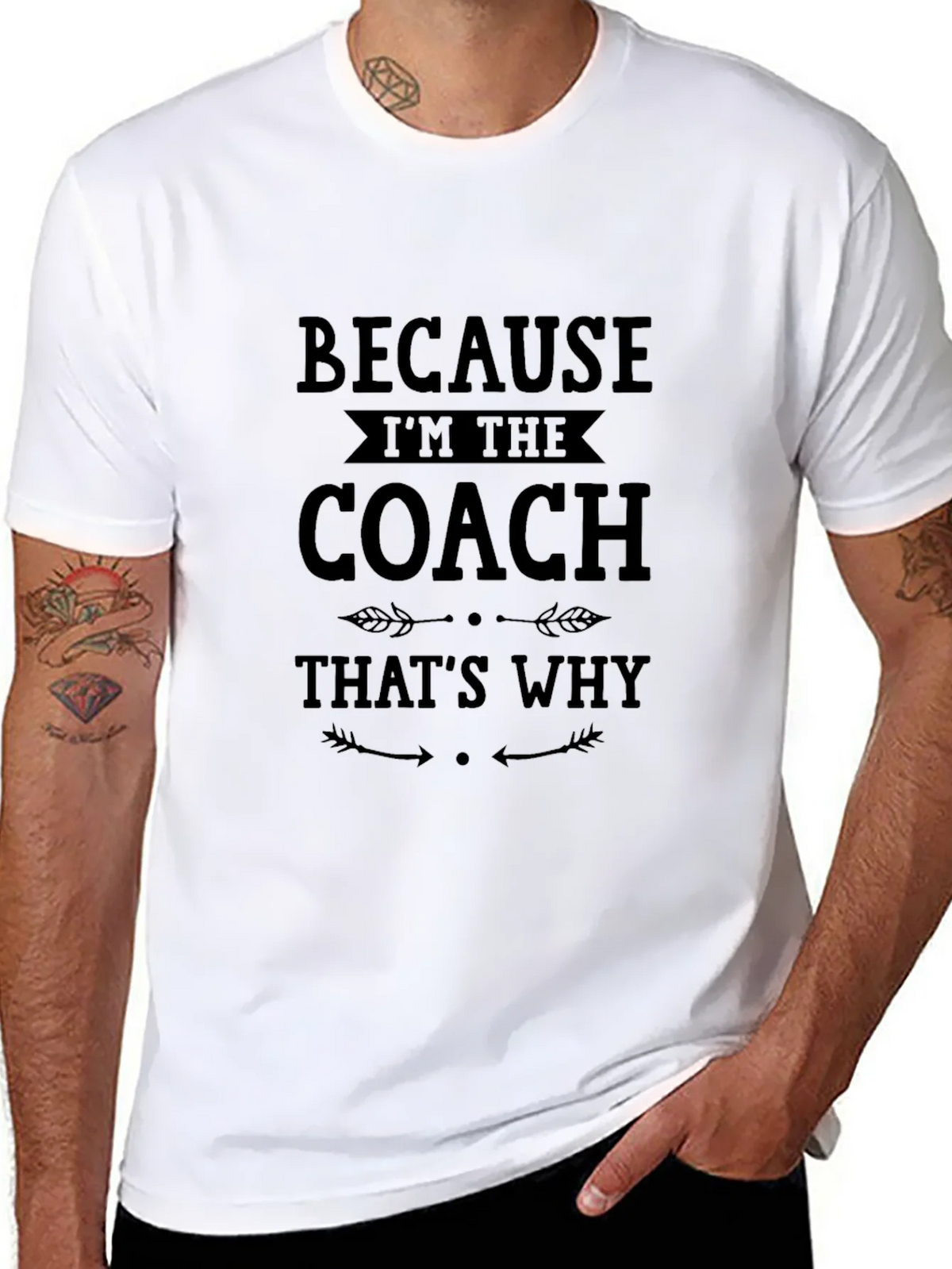 Because Im The Coach Thats Why T-Shirt product image 7