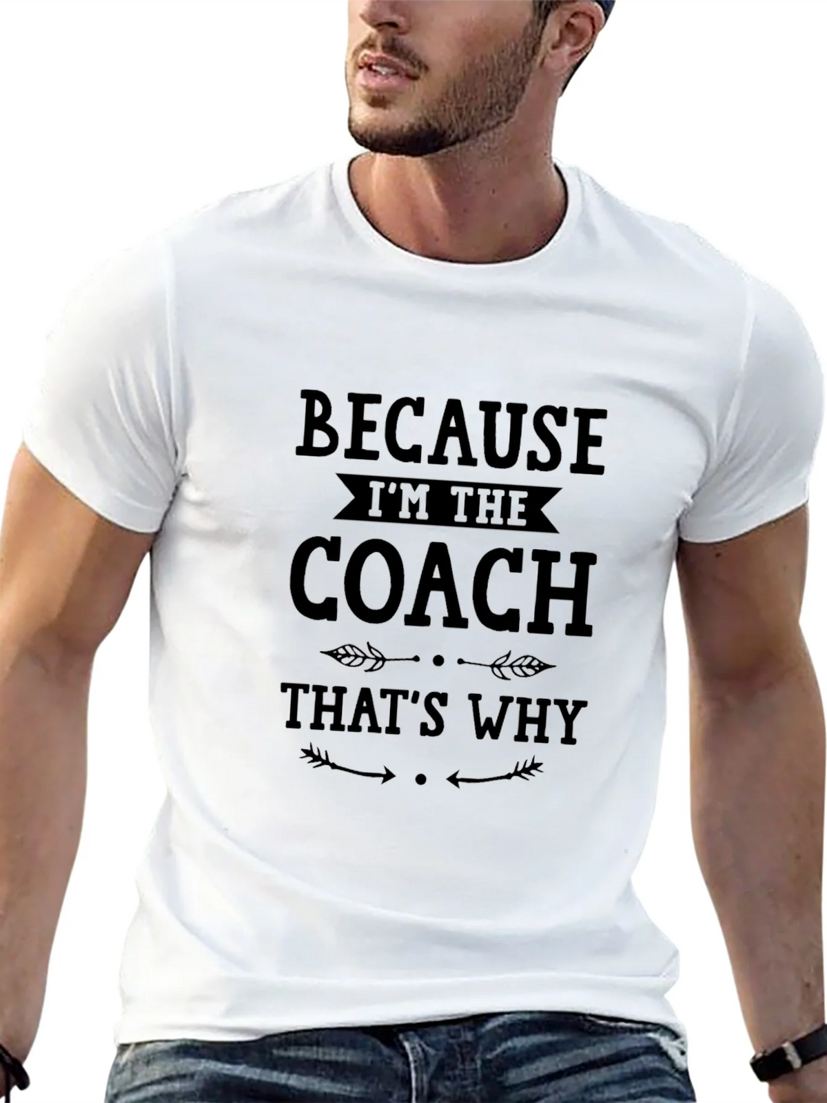 Because Im The Coach Thats Why T-Shirt product image 12