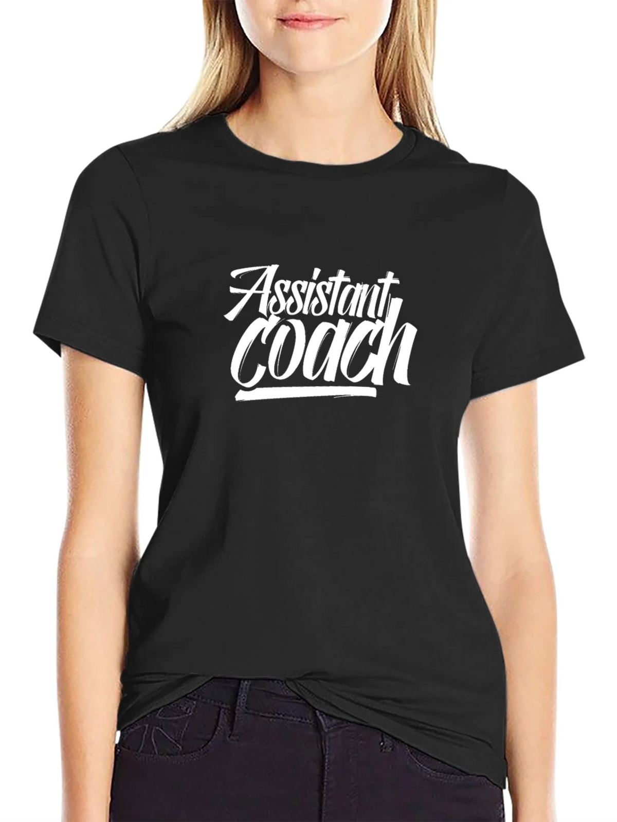 Assistant Coach Black Graphic T-Shirt product image 2