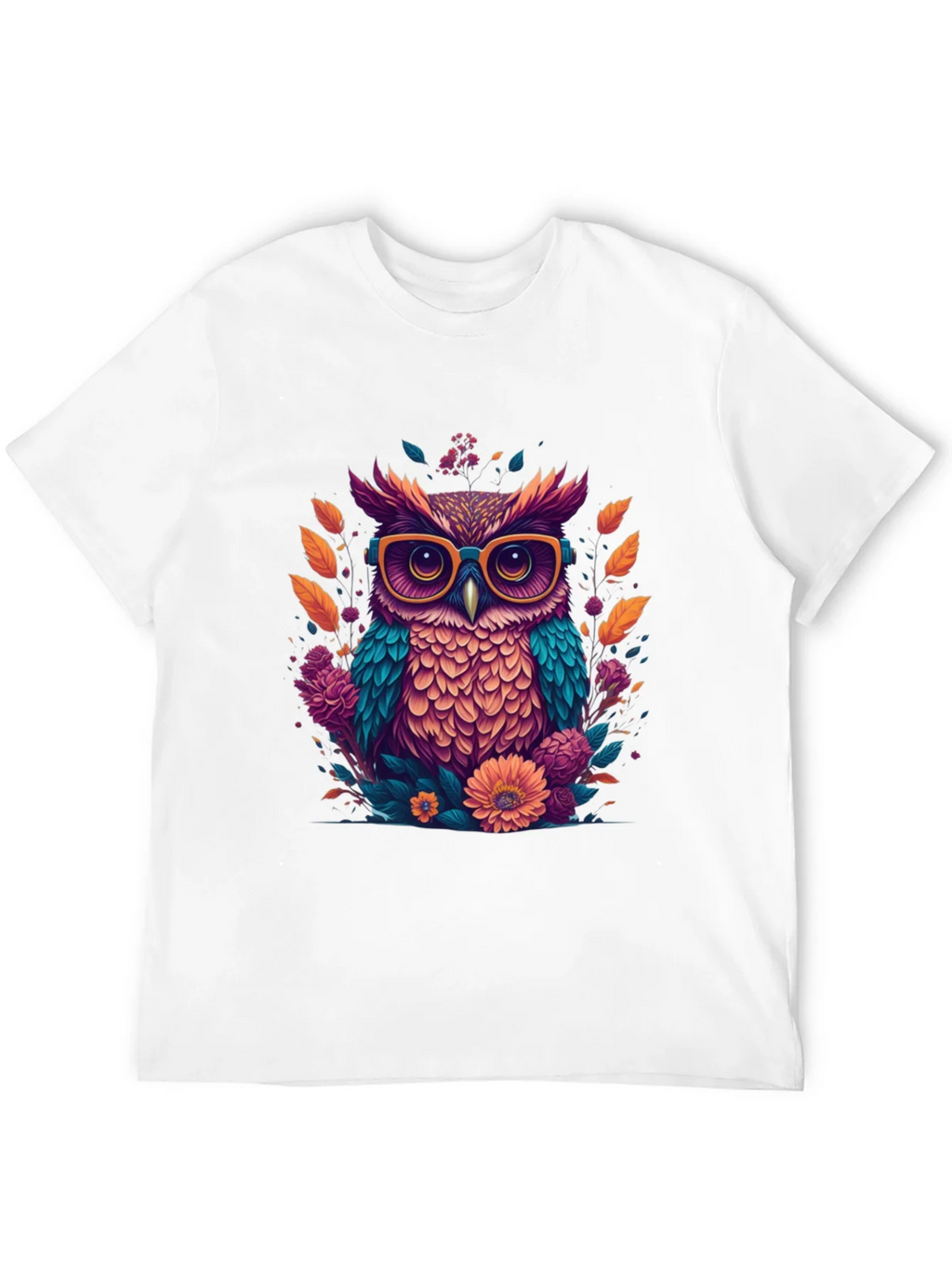 Owl with Glasses Graphic Tee product image 11