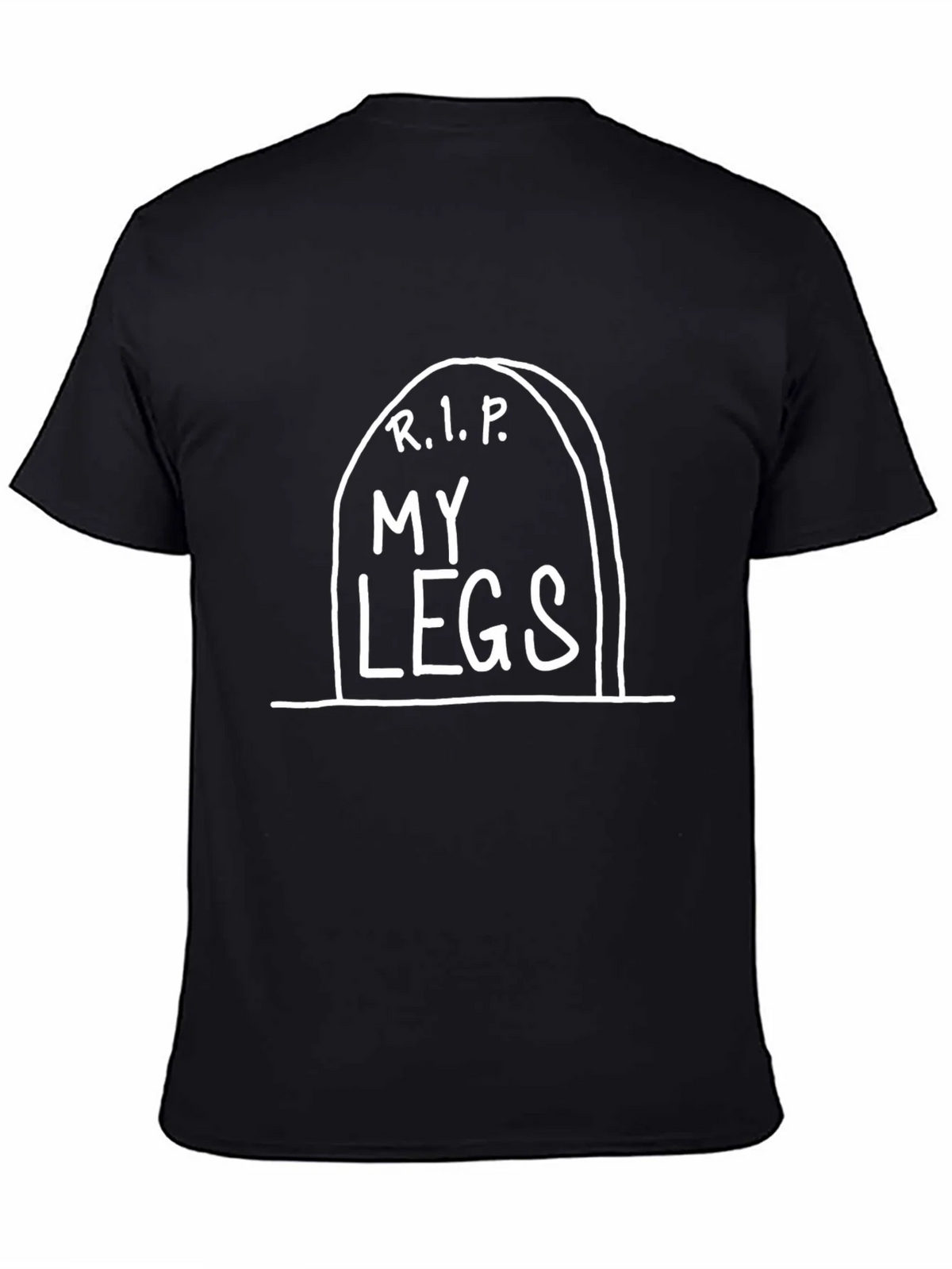 R.I.P. My Legs Funny Black Graphic Tee product image 4