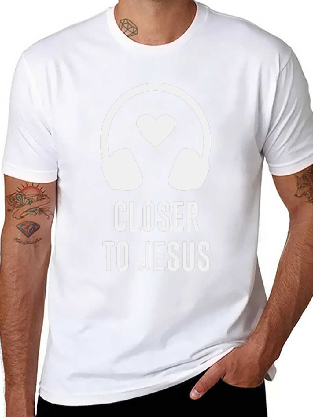 Closer to Jesus Music Lover T-Shirt product image 7