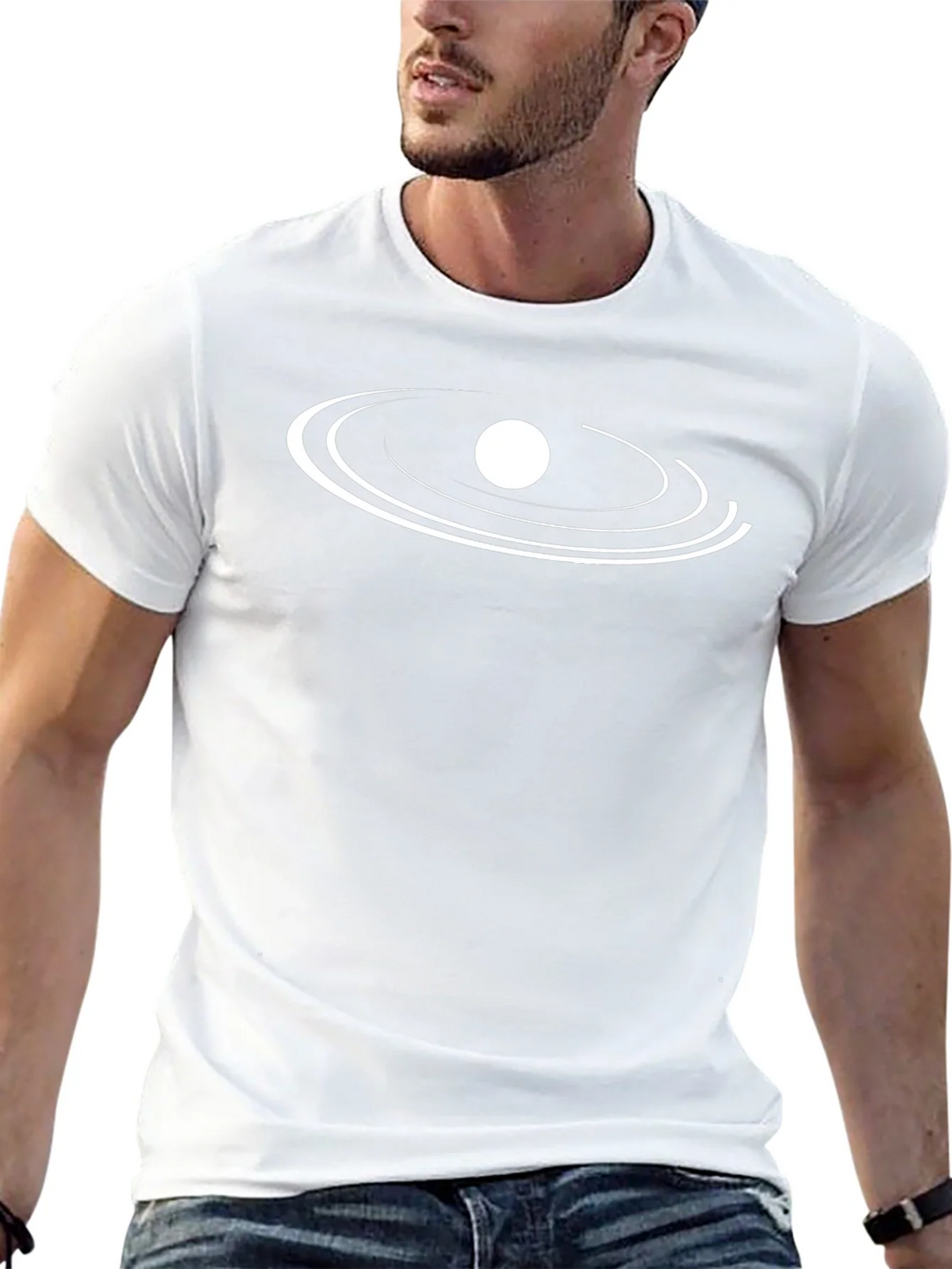 Orbit Graphic Tee - Black Cotton Blend product image 12