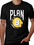 Bitcoin Plan Black T-Shirt Crypto HODL product image 1