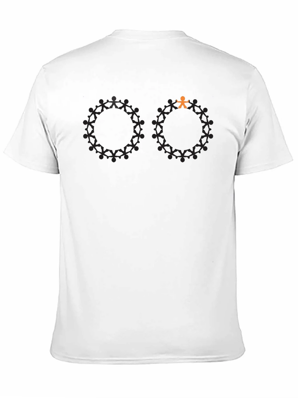 Unique Silhouette People Circle Graphic Tee product image 10
