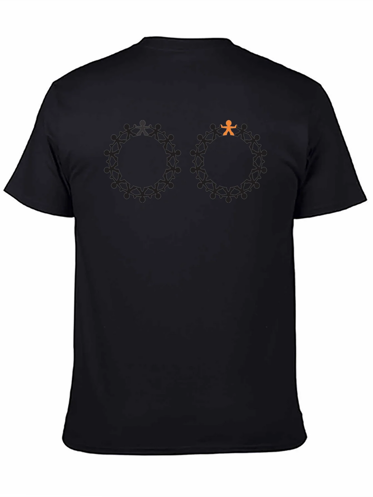 Unique Silhouette People Circle Graphic Tee product image 4