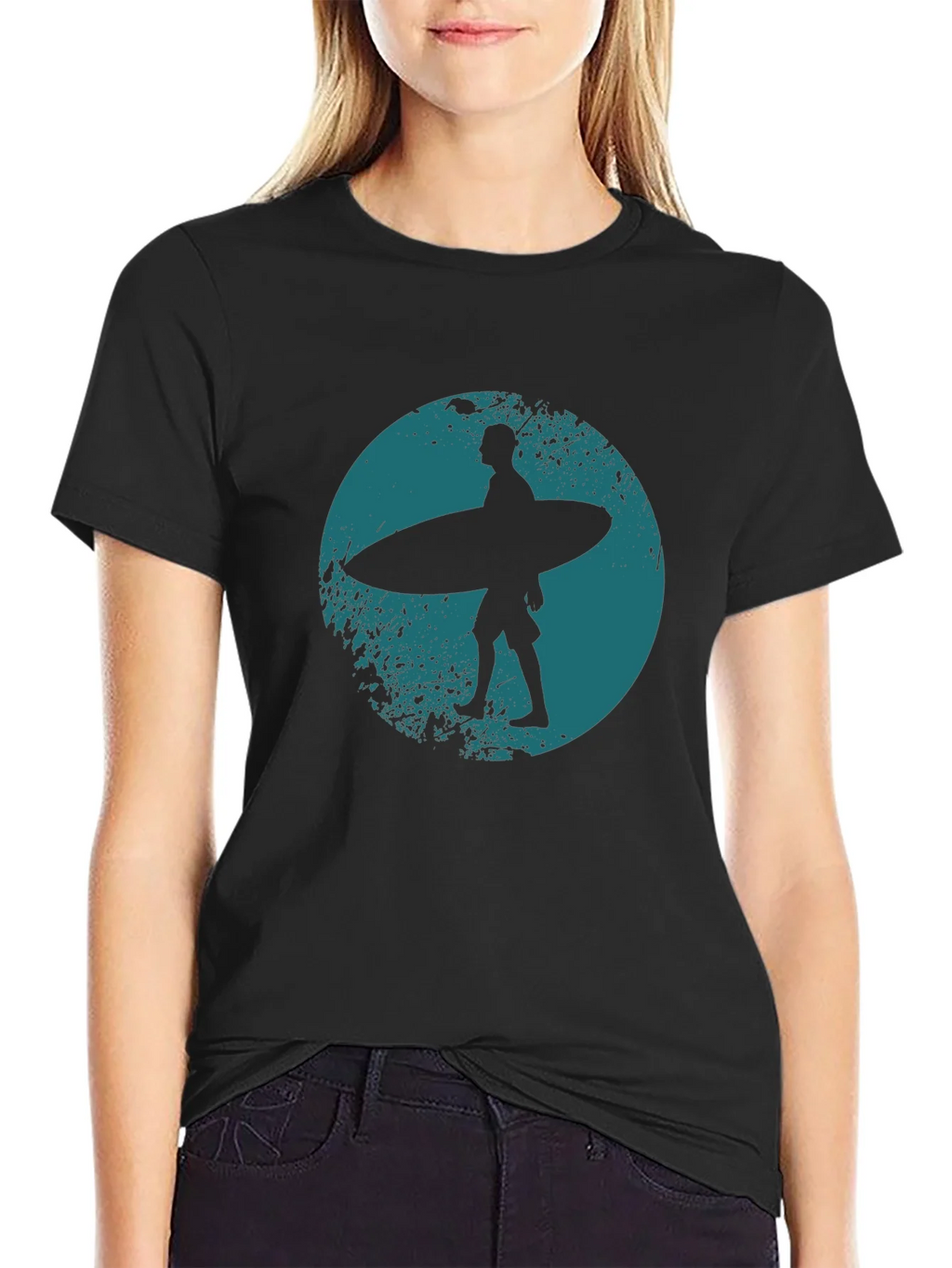 Surfer Silhouette Graphic Tee product image 2