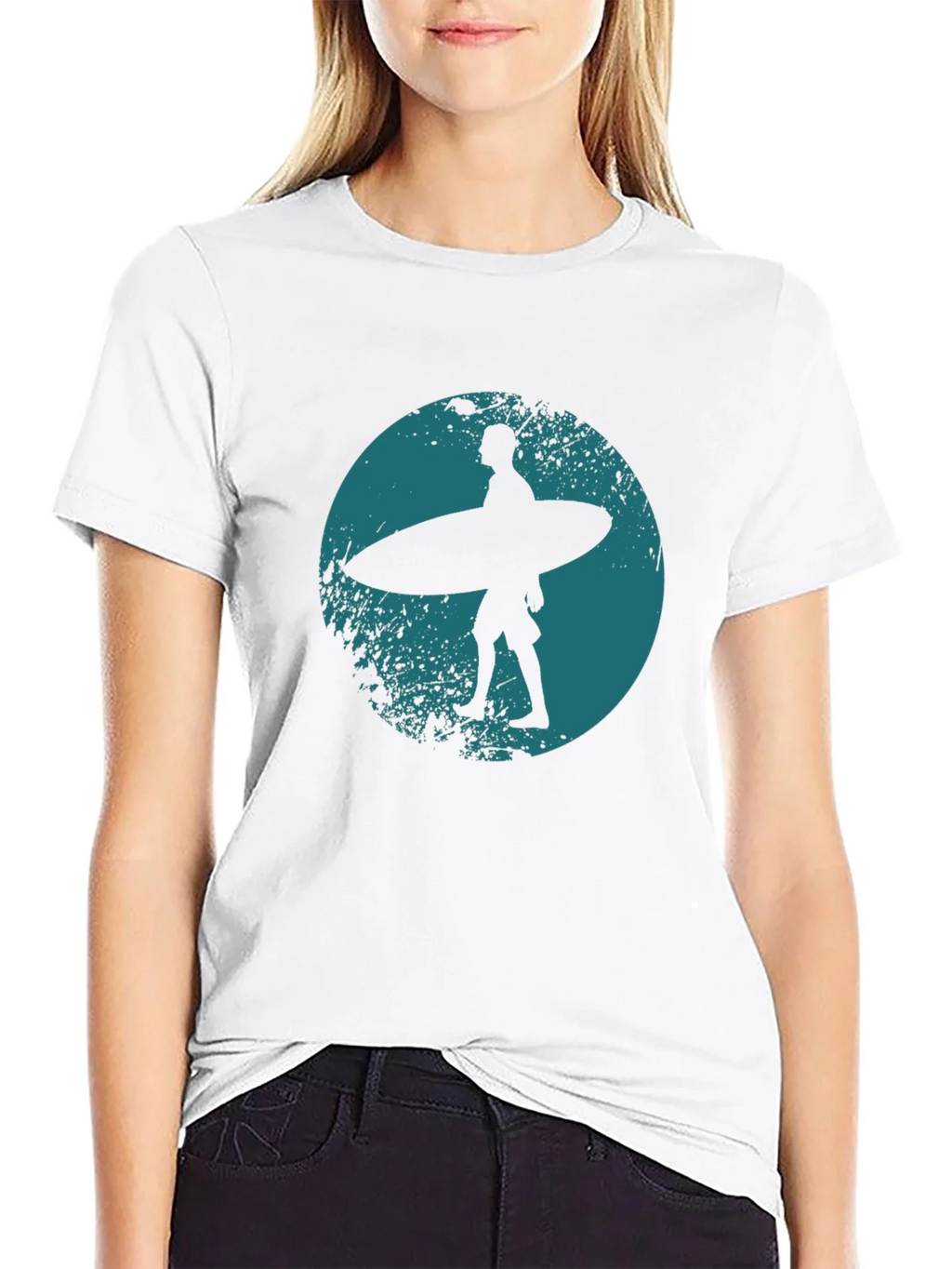 Surfer Silhouette Graphic Tee product image 5
