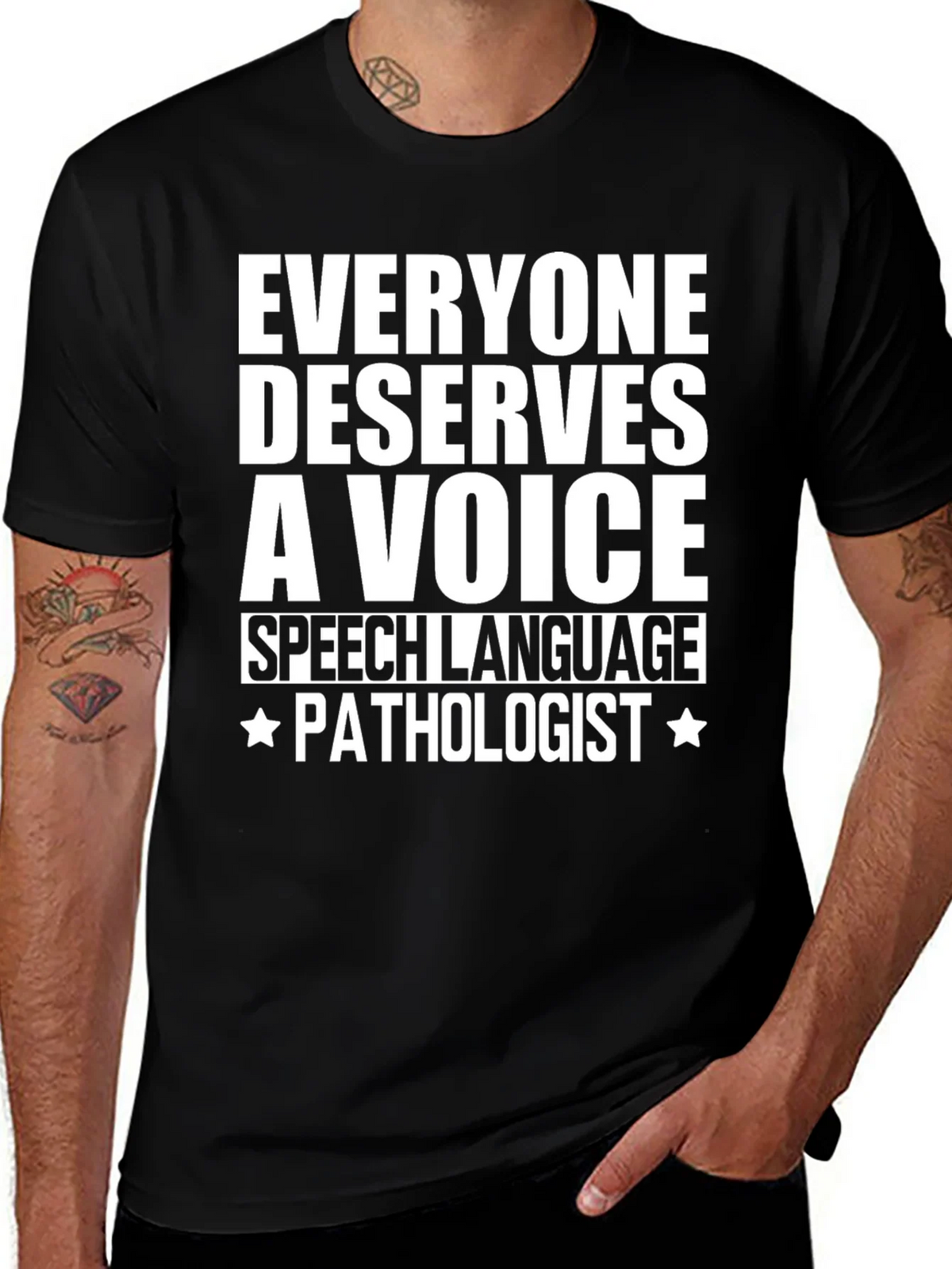 Speech Language Pathologist T-Shirt - Everyone Deserves a product image 1