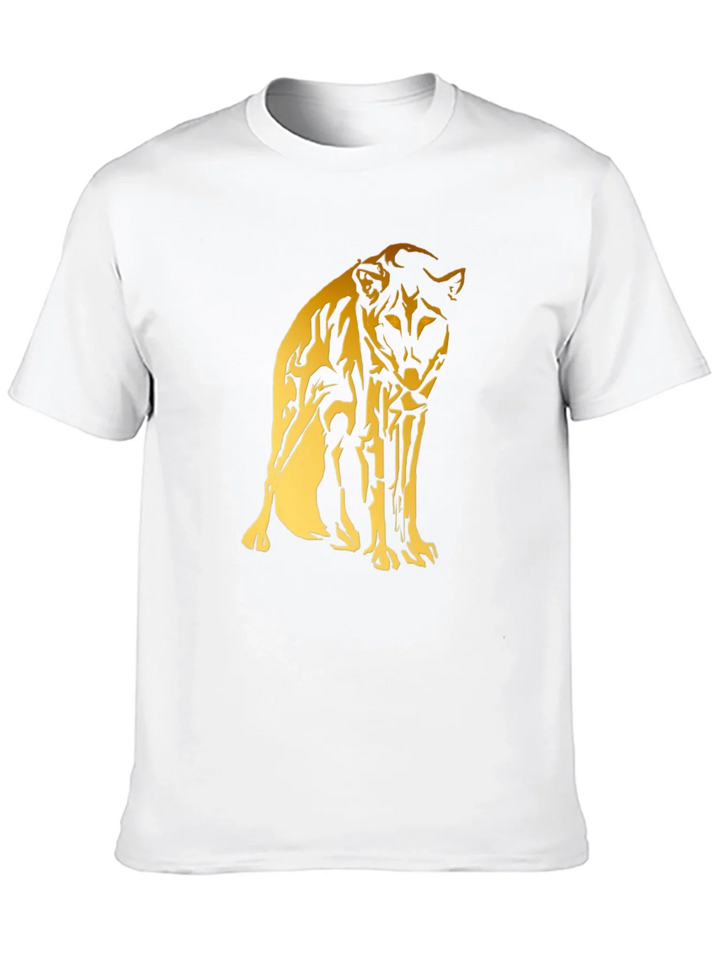 Black Tee with Gold Cheetah Graphic product image 3