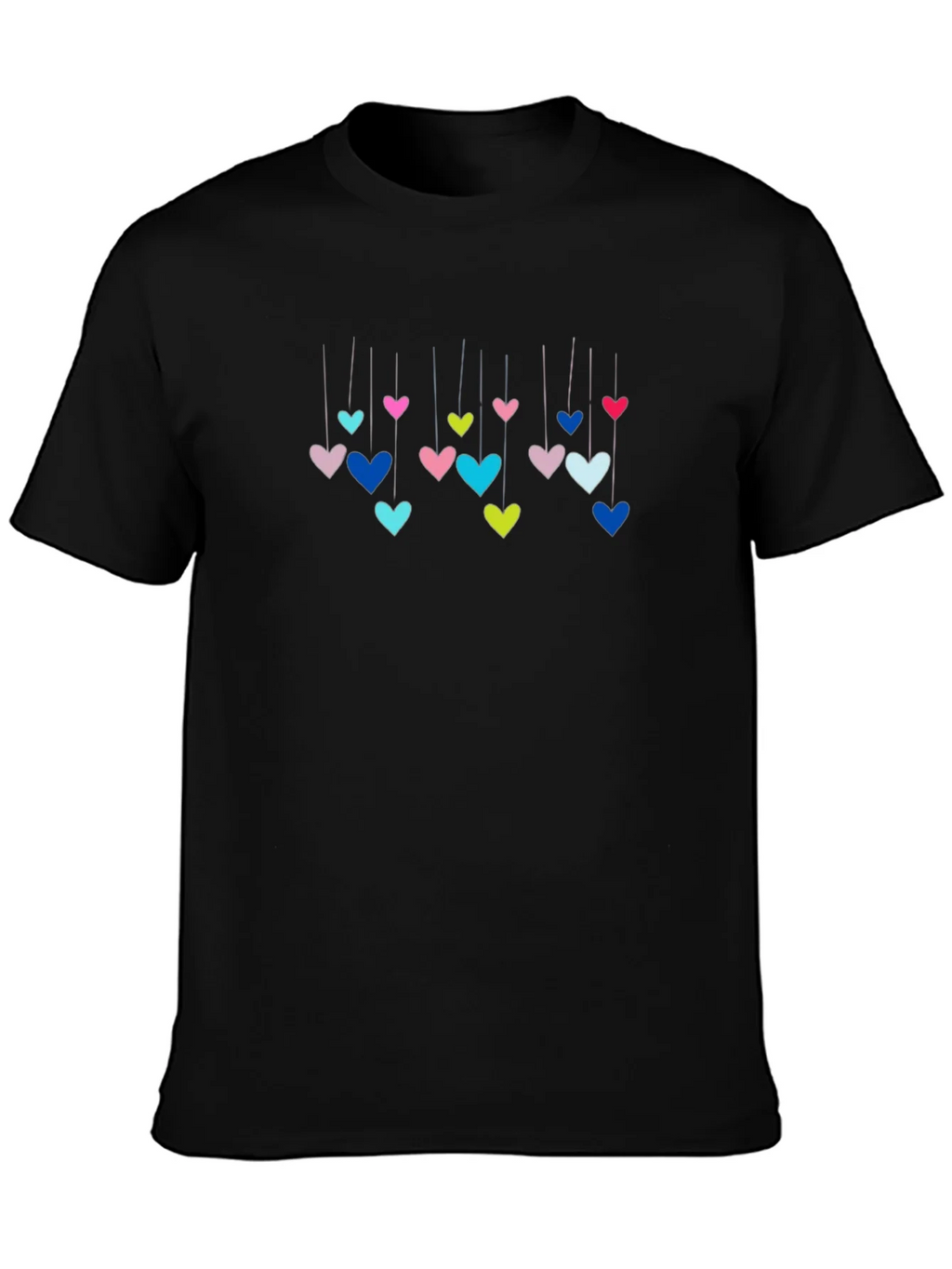 Hanging Hearts Graphic T-Shirt - Black product image 3