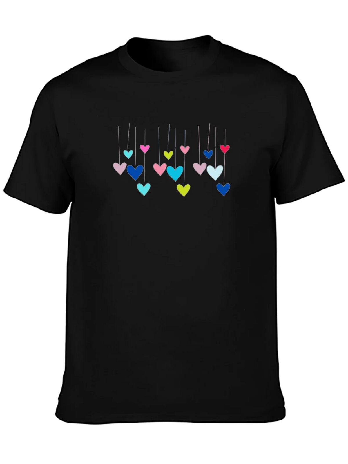 Hanging Hearts Graphic T-Shirt - Black product image 3