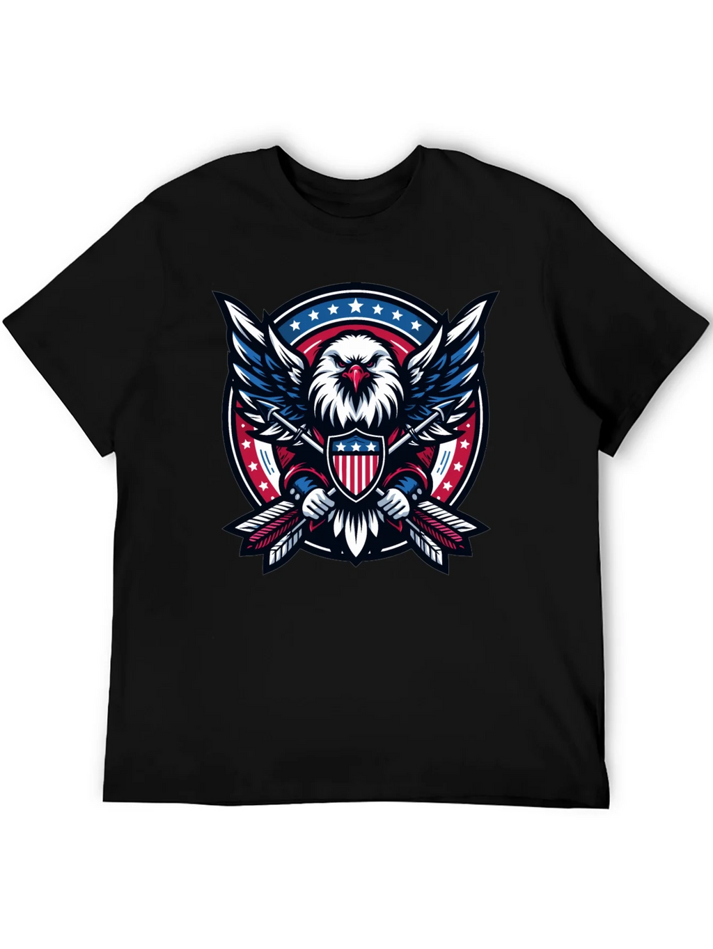 Patriotic Eagle Shield Graphic Tee - USA Pride product image 5
