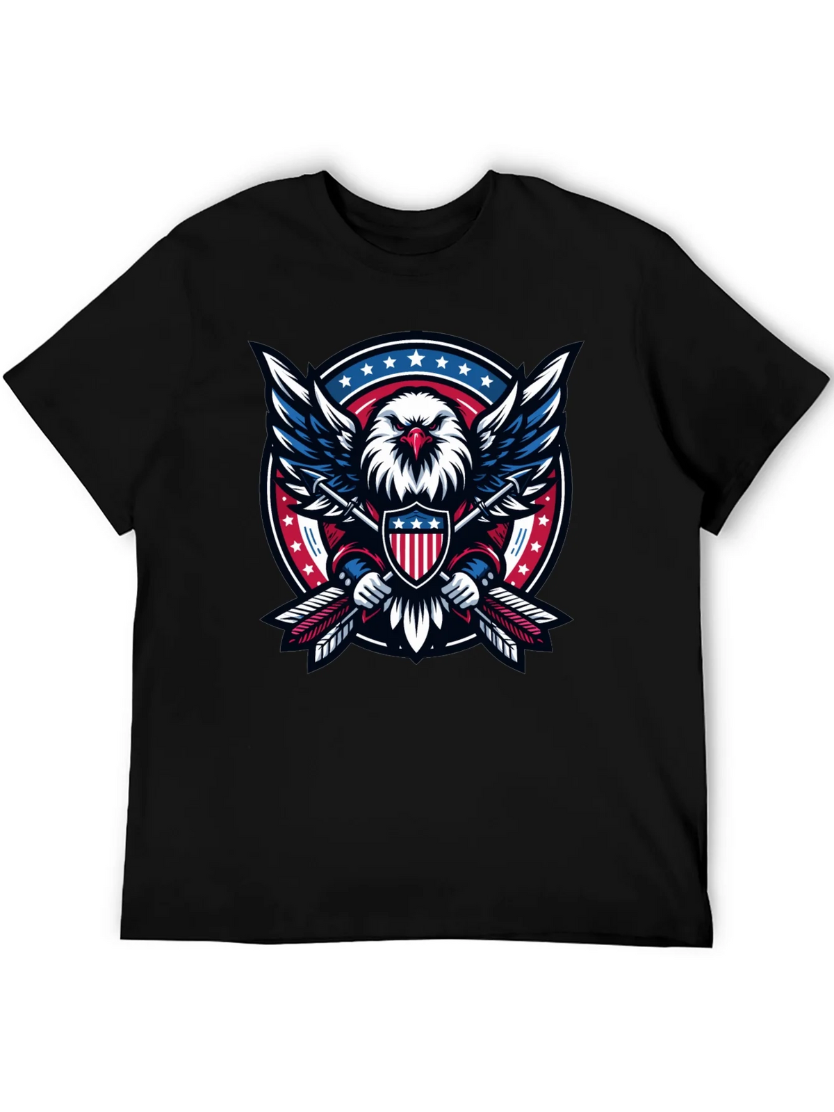 Patriotic Eagle Shield Graphic Tee - USA Pride product image 5