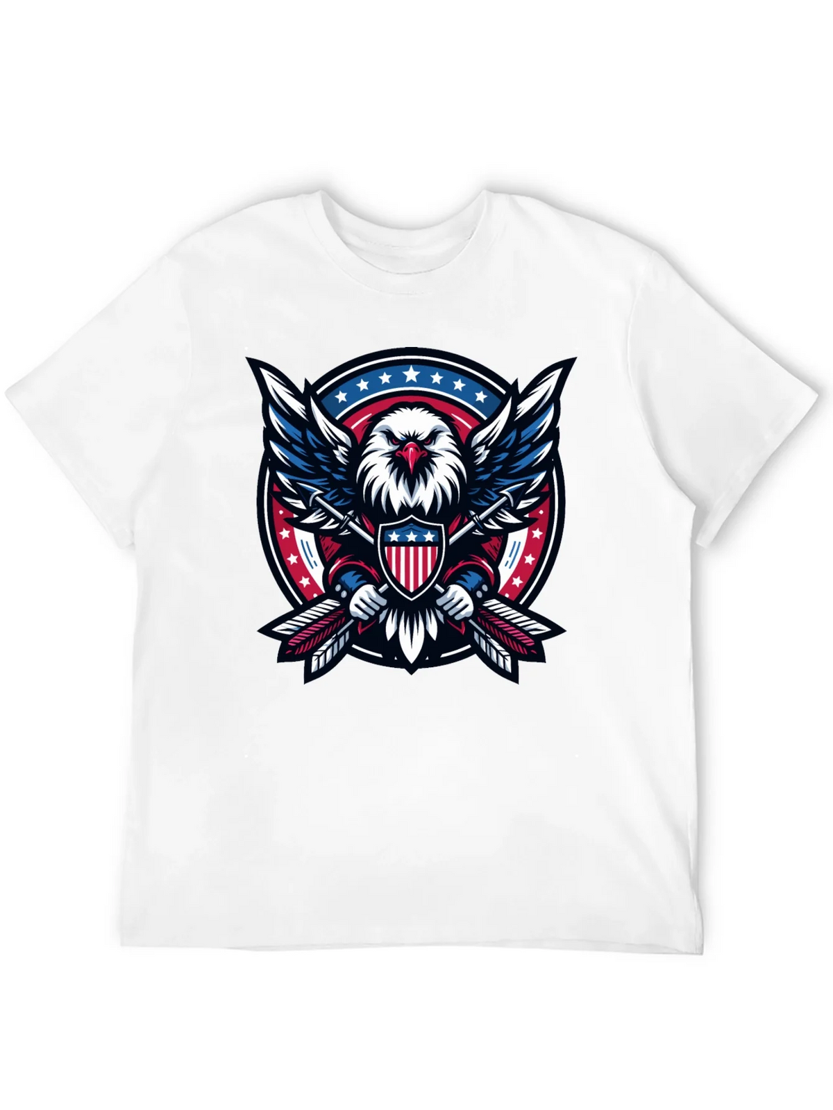 Patriotic Eagle Shield Graphic Tee - USA Pride product image 11