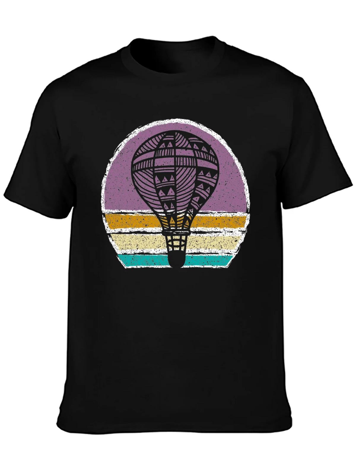 Retro Hot Air Balloon Graphic Tee product image 3