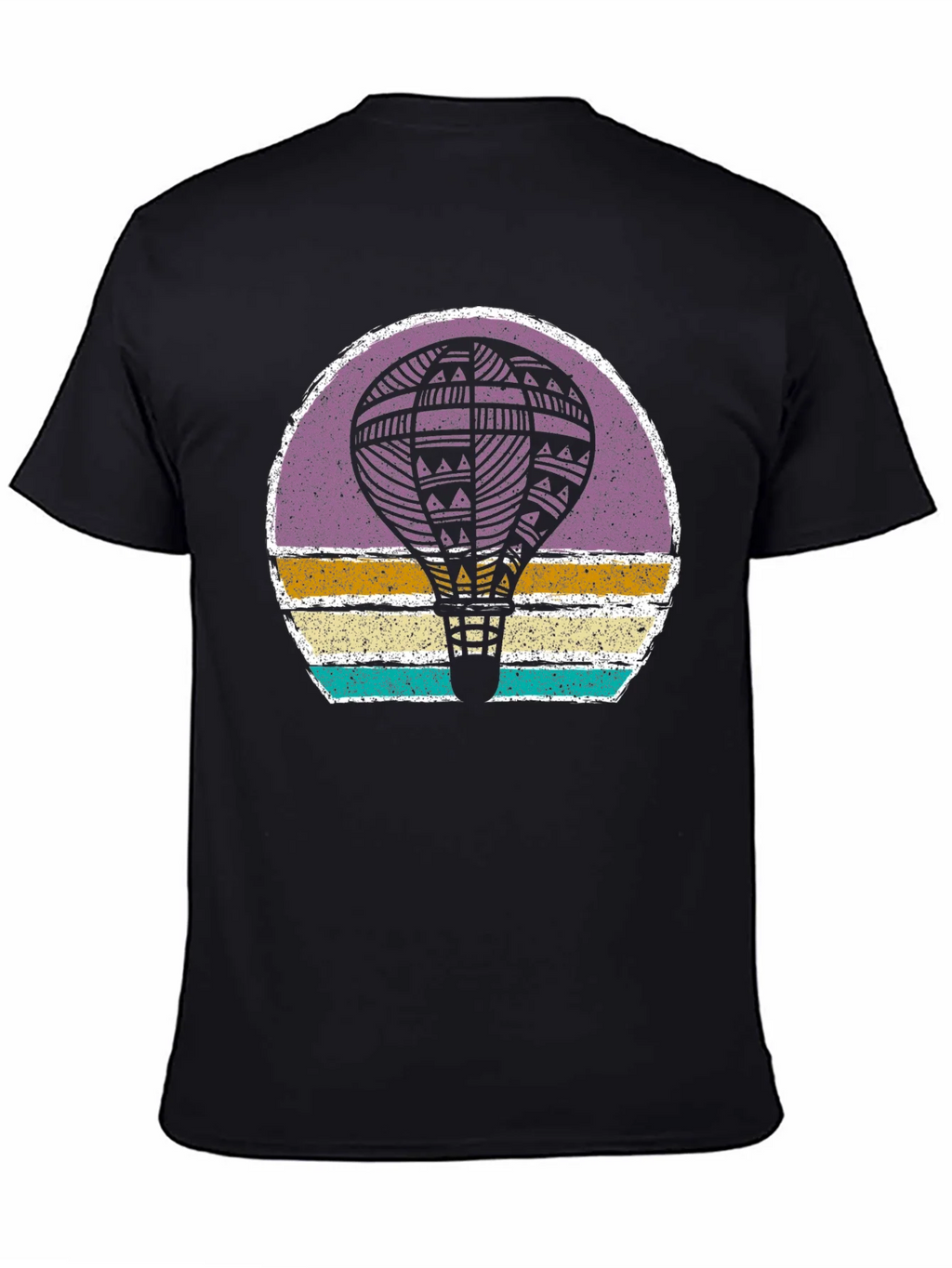 Retro Hot Air Balloon Graphic Tee product image 4