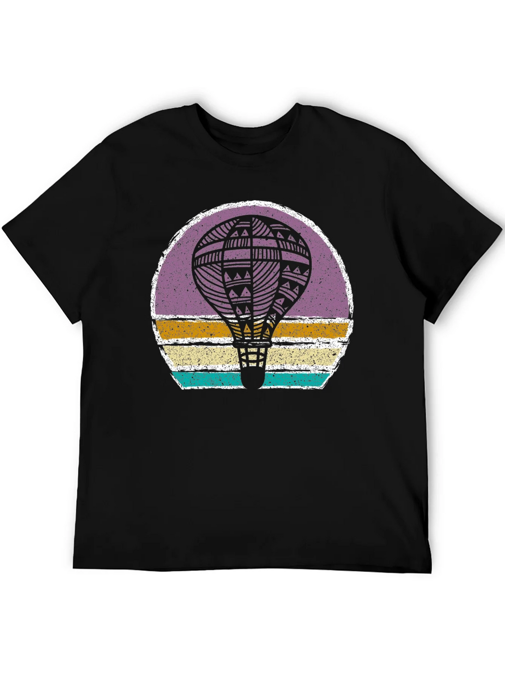 Retro Hot Air Balloon Graphic Tee product image 5