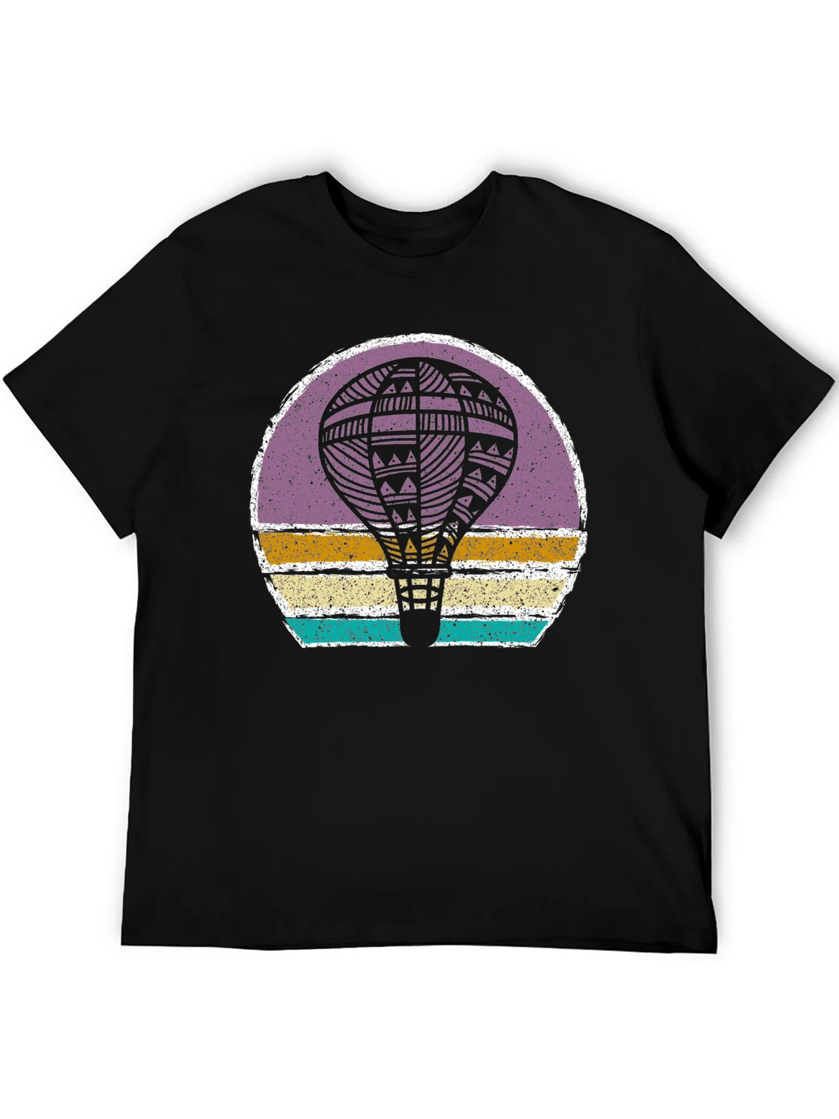 Retro Hot Air Balloon Graphic Tee product image 5