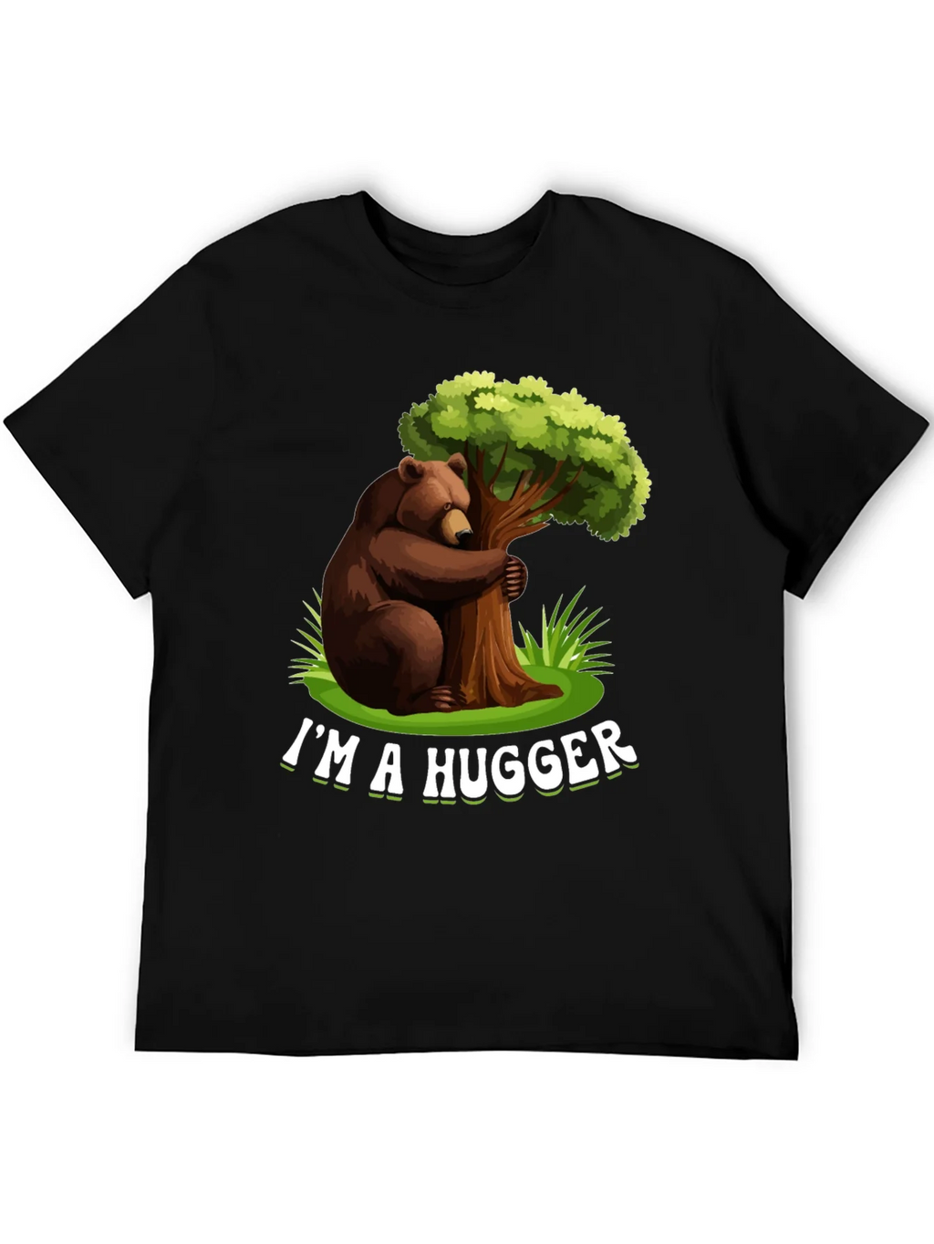 Im A Hugger T-Shirt - Bear Hugging Tree Graphic Tee product image 5