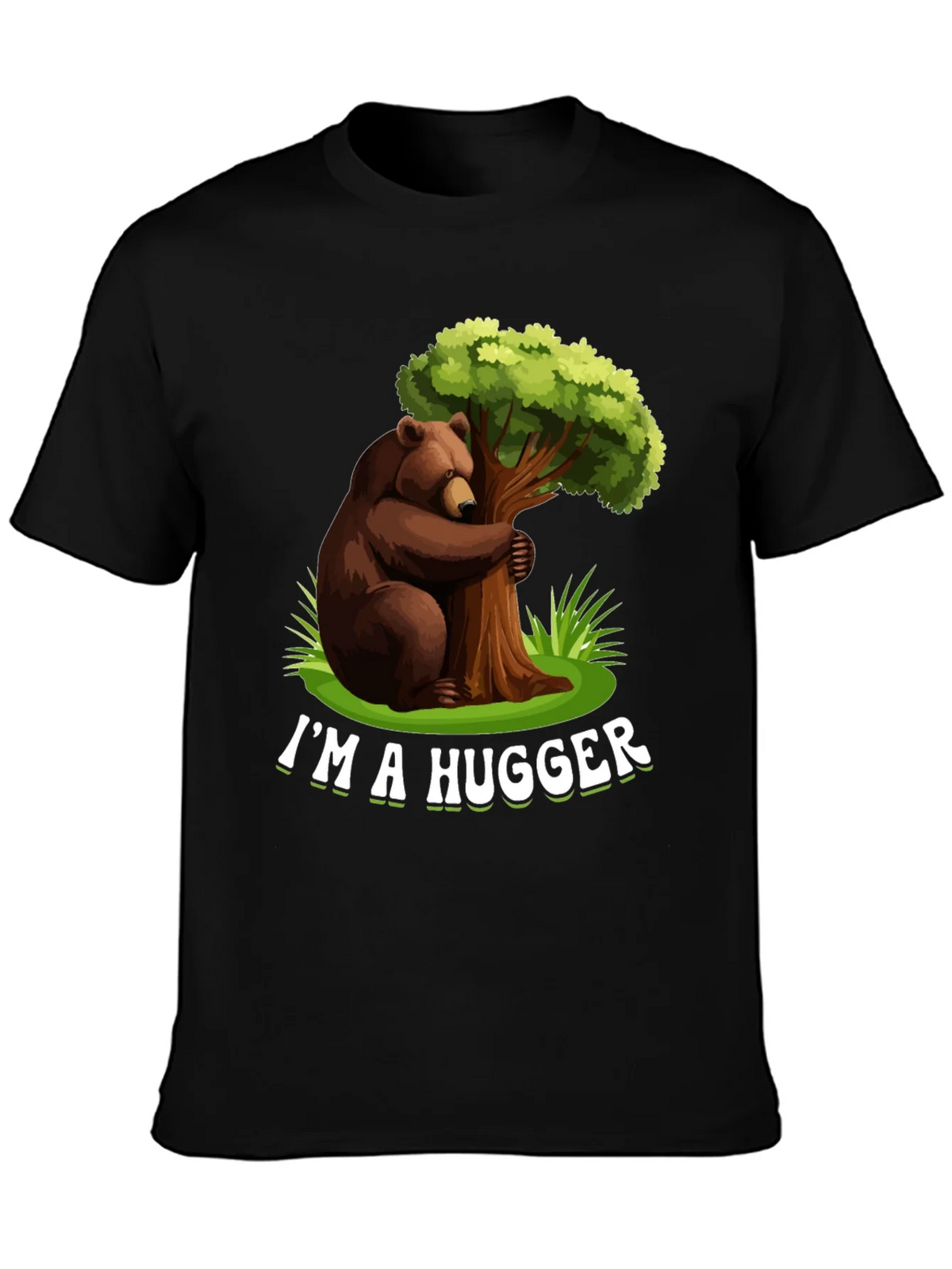 Im A Hugger T-Shirt - Bear Hugging Tree Graphic Tee product image 3