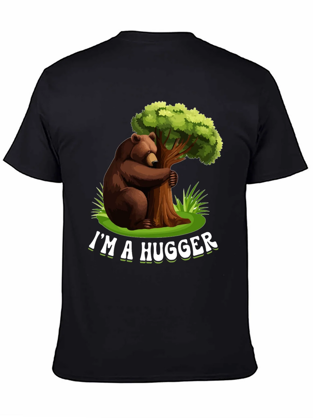 Im A Hugger T-Shirt - Bear Hugging Tree Graphic Tee product image 4