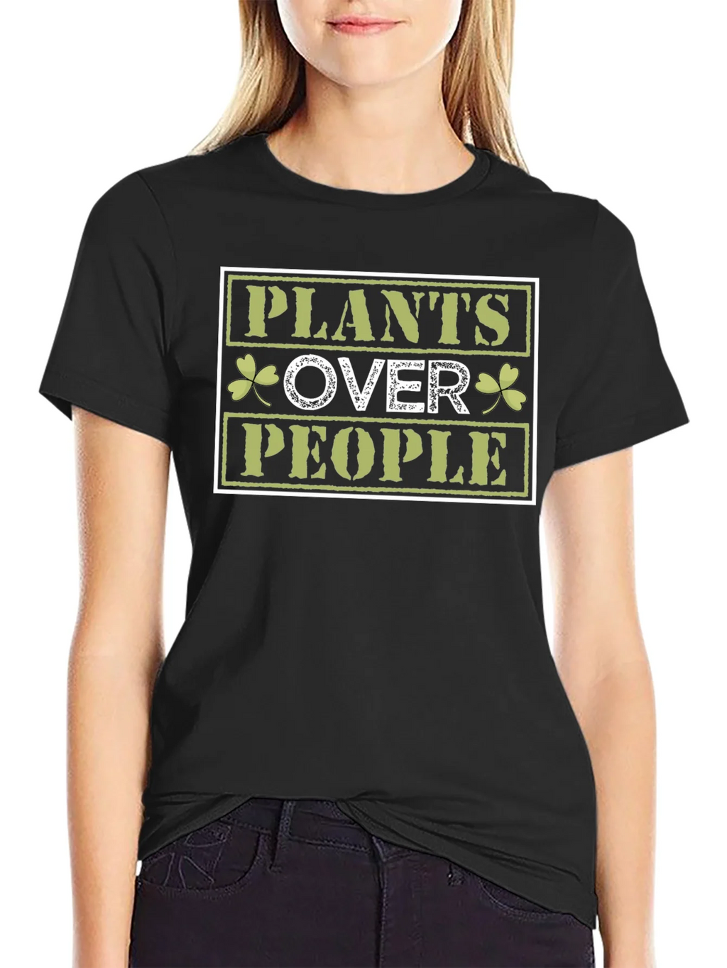 Plants Over People Graphic T-Shirt - Nature Lover Tee product image 2