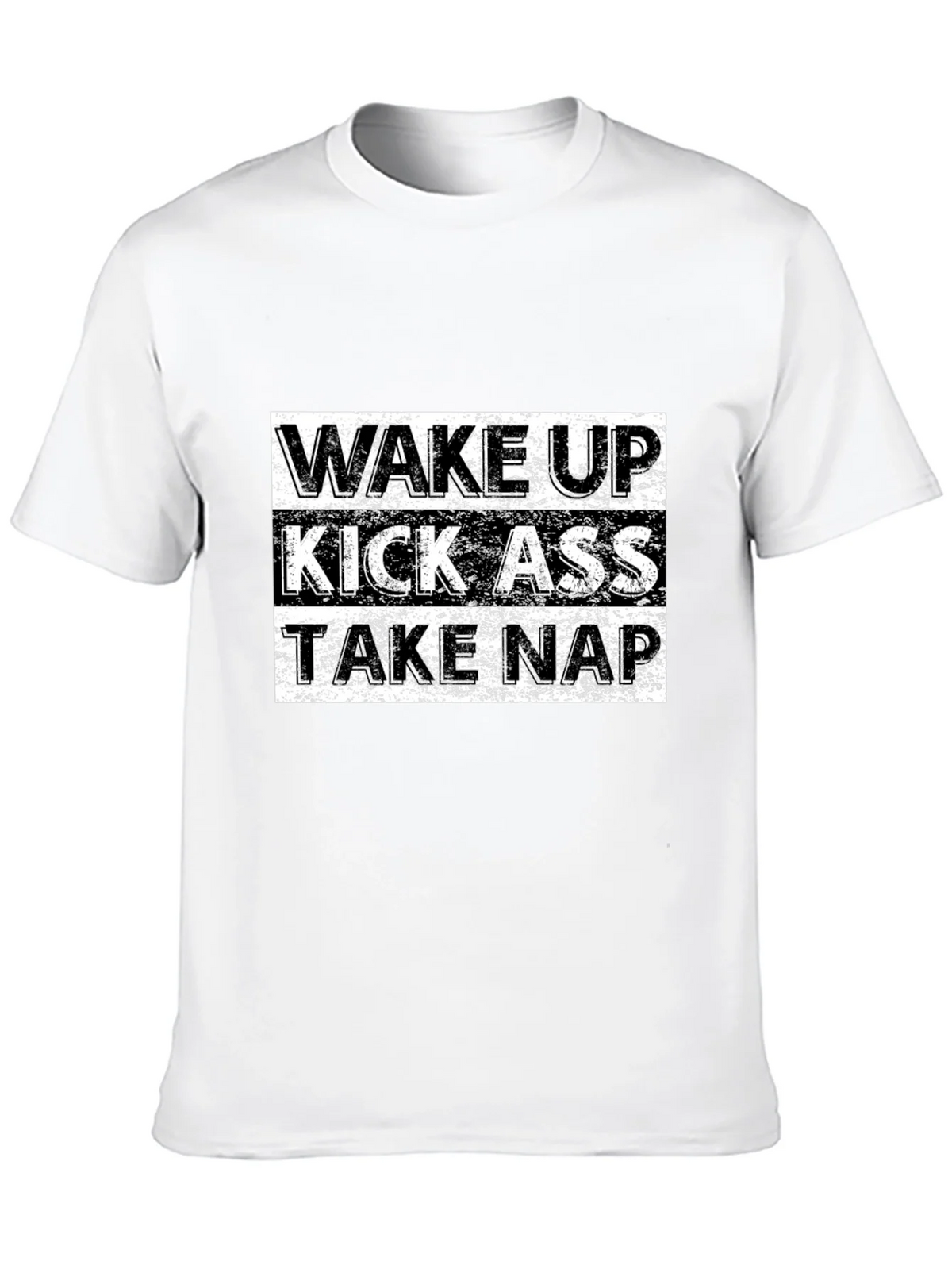 Wake Up Kick Ass Take Nap Graphic Tee product image 9