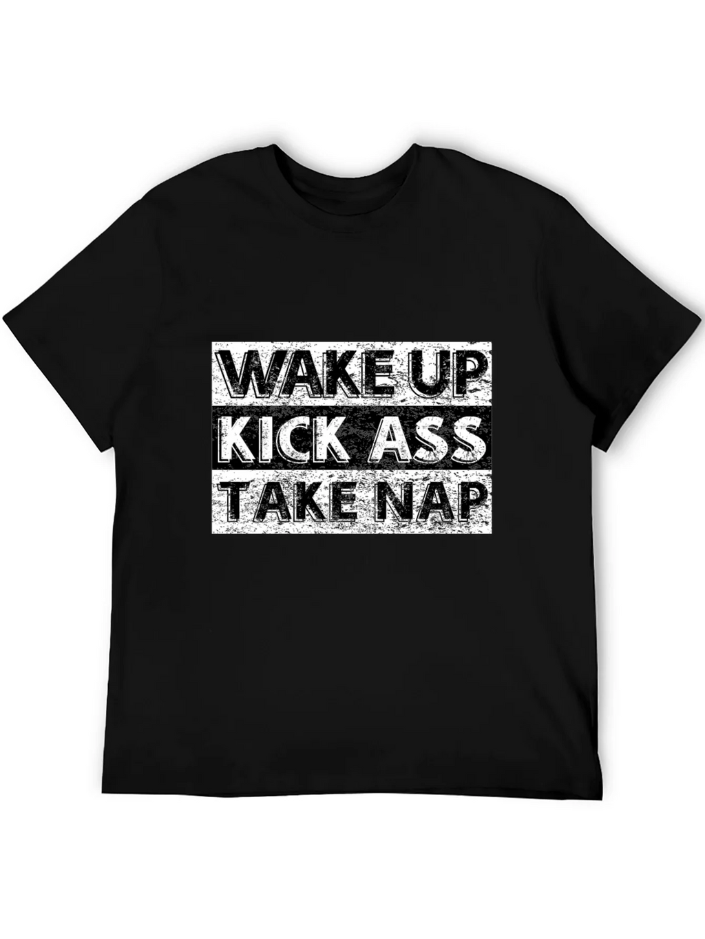 Wake Up Kick Ass Take Nap Graphic Tee product image 5