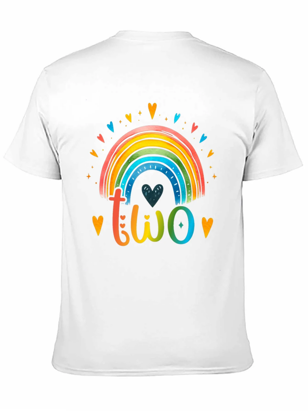Colorful Two Rainbow Birthday Shirt product image 10