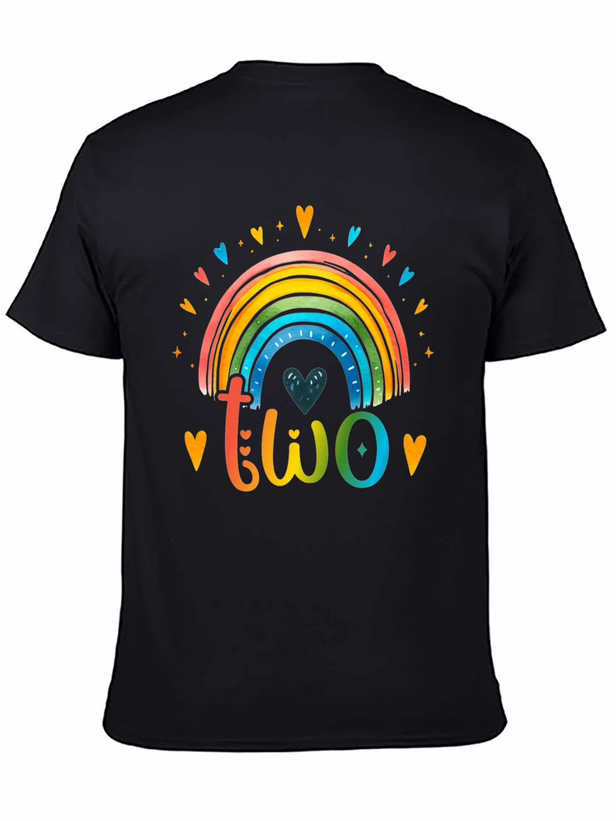 Colorful Two Rainbow Birthday Shirt product image 4