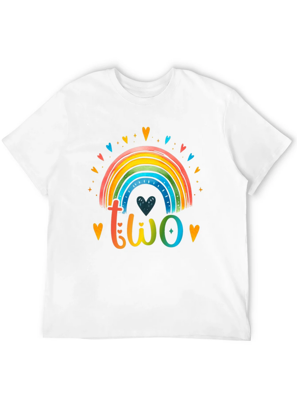 Colorful Two Rainbow Birthday Shirt product image 11