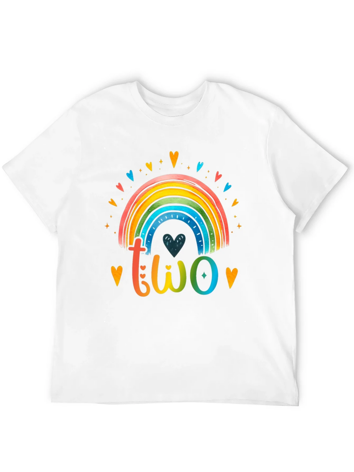 Colorful Two Rainbow Birthday Shirt product image 11