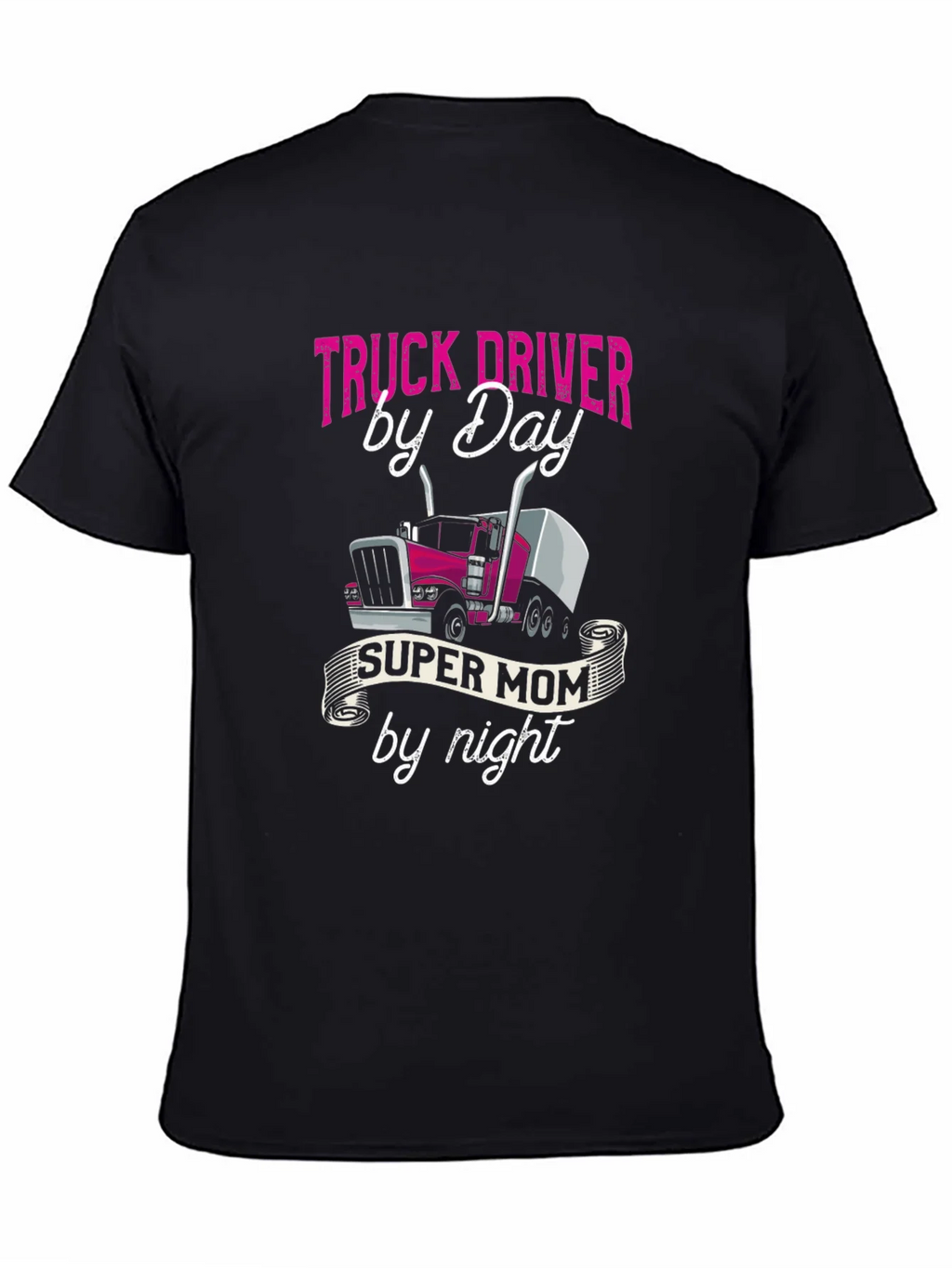 Truck Driver Super Mom T-Shirt product image 4