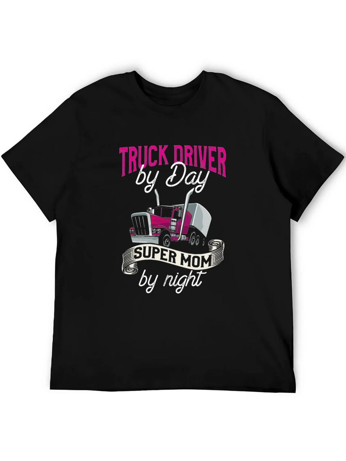 Truck Driver Super Mom T-Shirt product image 5