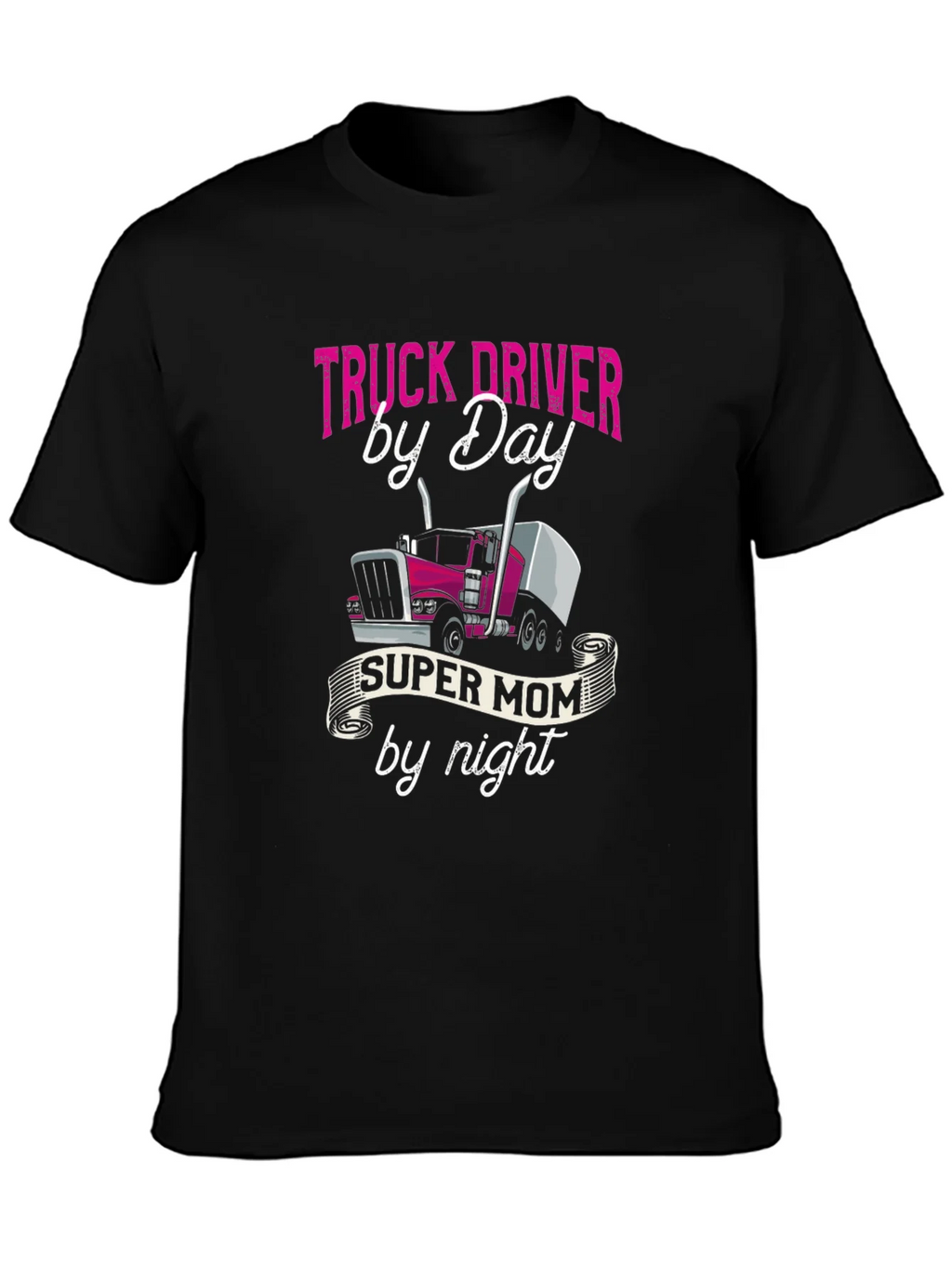 Truck Driver Super Mom T-Shirt product image 3