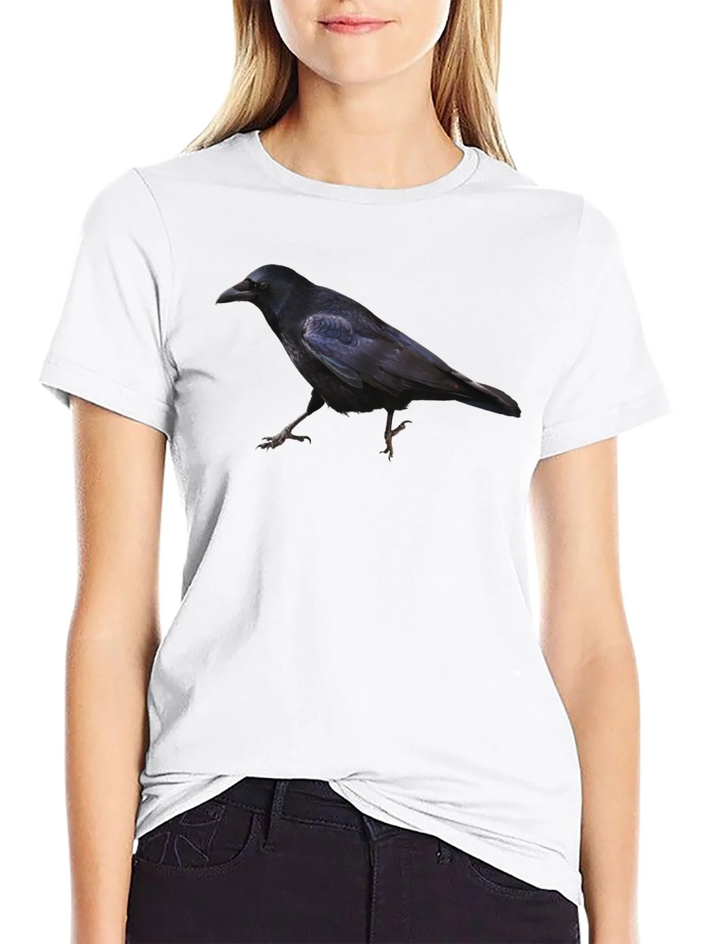 Raven Print Black T-Shirt product image 7