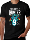 Little Hunter 9th Birthday Black T-Shirt product image 1