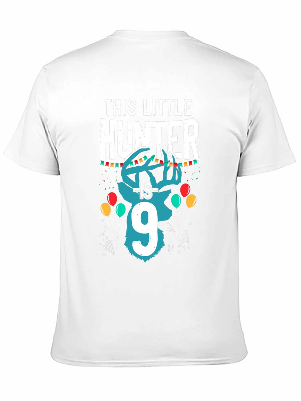 Little Hunter 9th Birthday Black T-Shirt product image 10