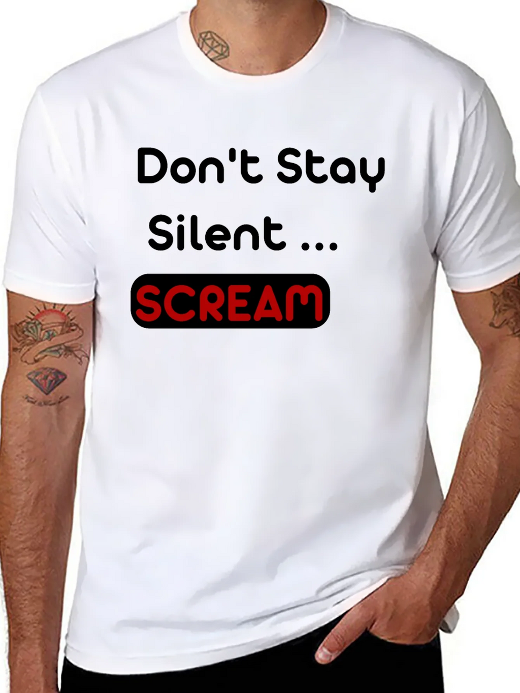 Dont Stay Silent Scream Tee product image 7