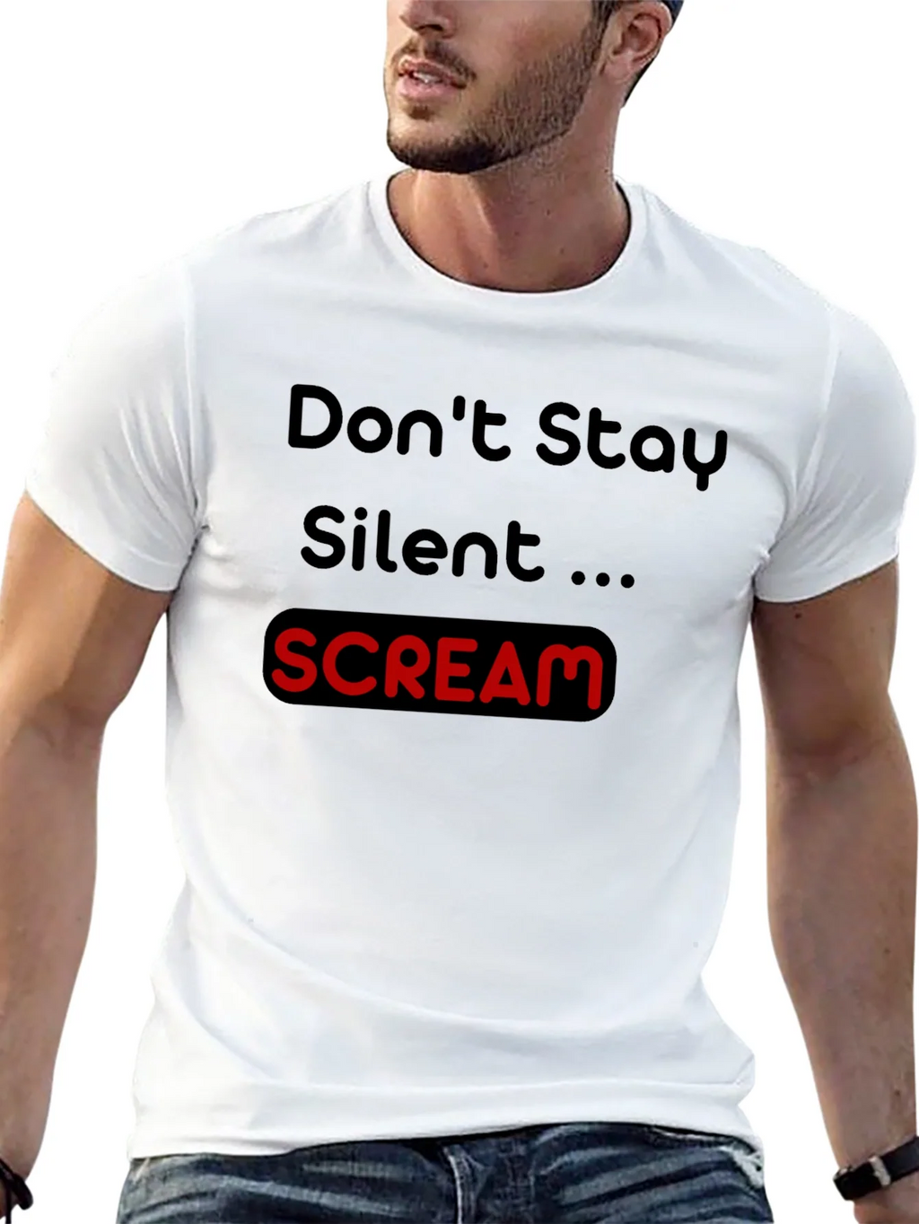 Dont Stay Silent Scream Tee product image 12