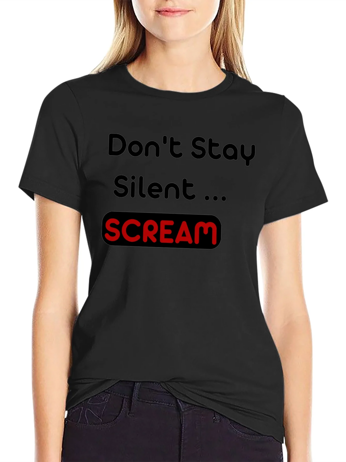 Dont Stay Silent Scream Tee product image 2