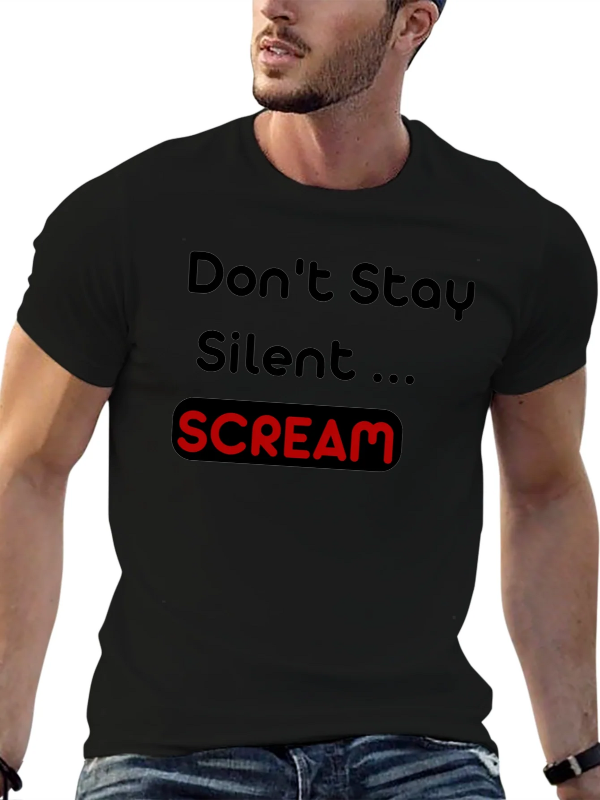 Dont Stay Silent Scream Tee product image 6