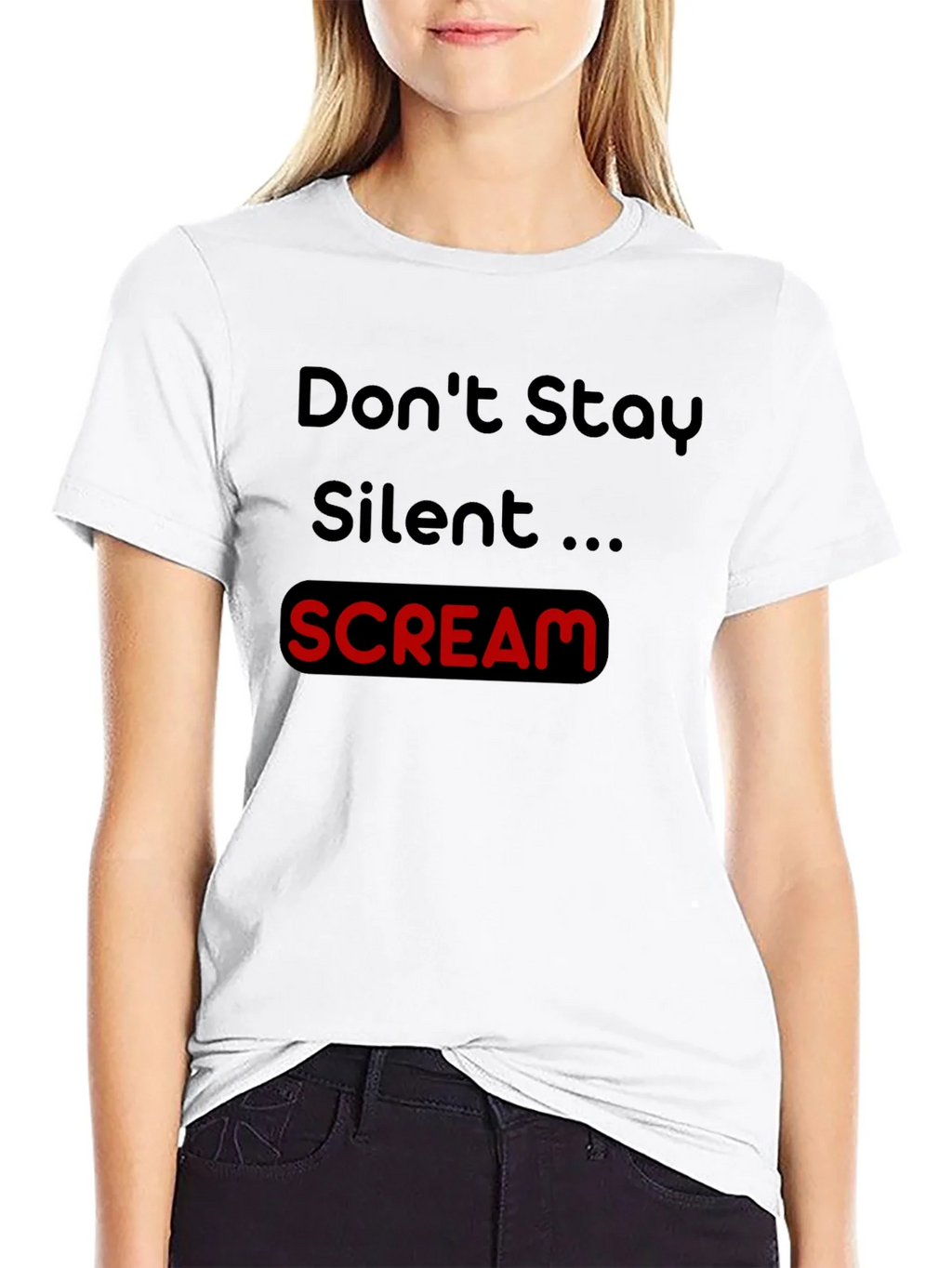 Dont Stay Silent Scream Tee product image 8